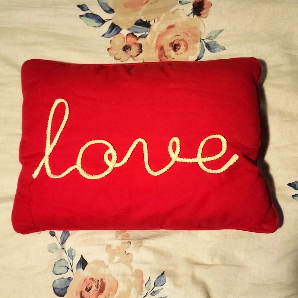 Love letters pillow 15* 11"